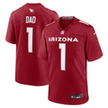 Number 1 Dad Arizona Cardinals  Game Jersey - Cardinal