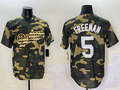 Men's Los Angeles Dodgers Freddie Freeman #5 Camouflage Replica Player Jersey