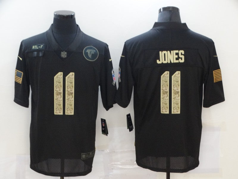 Men's Atlanta Falcons #11 Julio Jones Black Game Player Jersey1