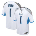 Tennessee Titans Cameron Ward  White 2025  Draft First Round Pick Game Jersey