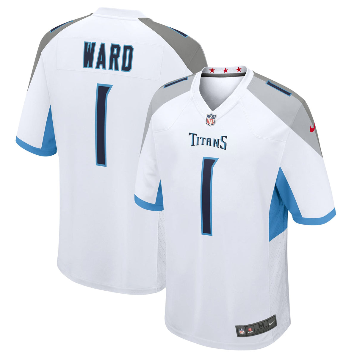 Tennessee Titans Cameron Ward  White 2025  Draft First Round Pick Game Jersey