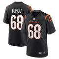 Josh Tupou Cincinnati Bengals  Game   Jersey - Black