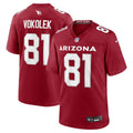 Travis Vokolek Arizona Cardinals  Team Game Jersey -  Cardinal