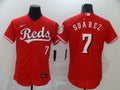 Men's Cincinnati Reds Eugenio Suarez #7 Red Replica Baseball Jersey1