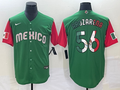 Men's 2023 World Baseball Classic #56 Randy Arozarena Mexico Jersey1 Green