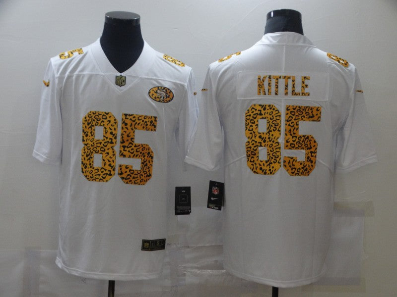 Men's San Francisco 49ers George Kittle #85 White Player Game Jersey1