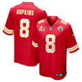 Men's Kansas City Chiefs DeAndre Hopkins  Red Super Bowl LIX Game Player Jersey