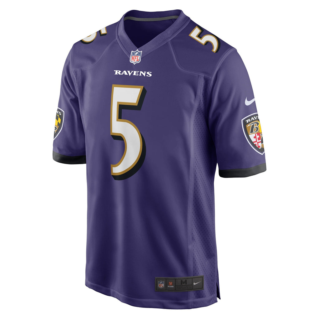 Jalyn Armour-Davis Baltimore Ravens  Game   Jersey - Purple