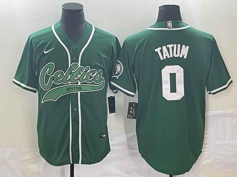 Men's Boston Celtics Jayson Tatum #0 Green Limited Player Jersey
