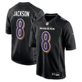 Lamar Jackson 8 Baltimore Ravens Fashion Game Jersey - Black