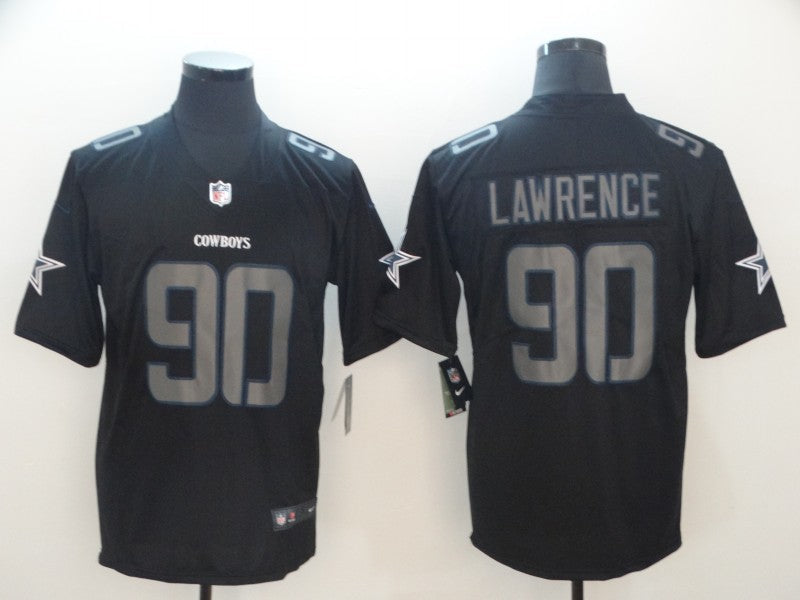 Men's Dallas Cowboys DeMarcus Lawrence #90 Black Game Jersey1