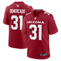 Emari Demercado Arizona Cardinals  Team Game Jersey -  Cardinal