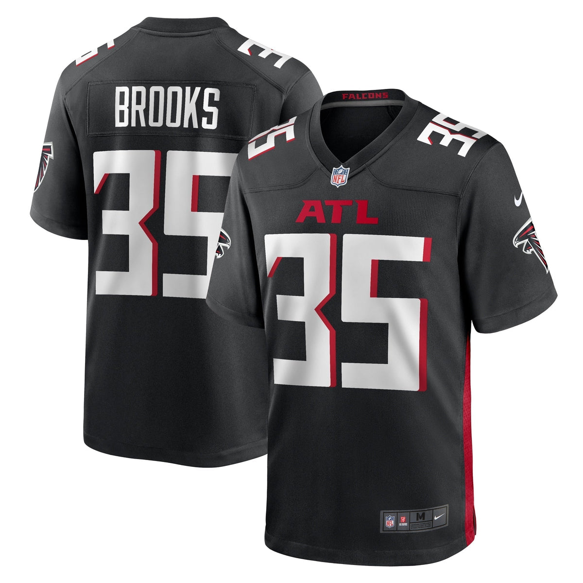 Natrone Brooks Atlanta Falcons  Team Game Jersey -  Black