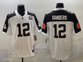 Men's Cleveland Browns Shedeur Sanders #12 White Game Jersey