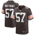 Clay Matthews Cleveland Browns  Game Retired   Jersey - Brown