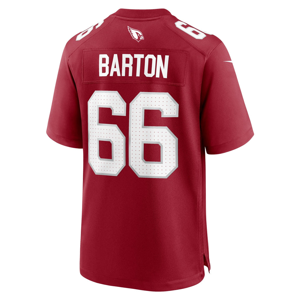 Jackson Barton Arizona Cardinals  Team Game Jersey -  Cardinal