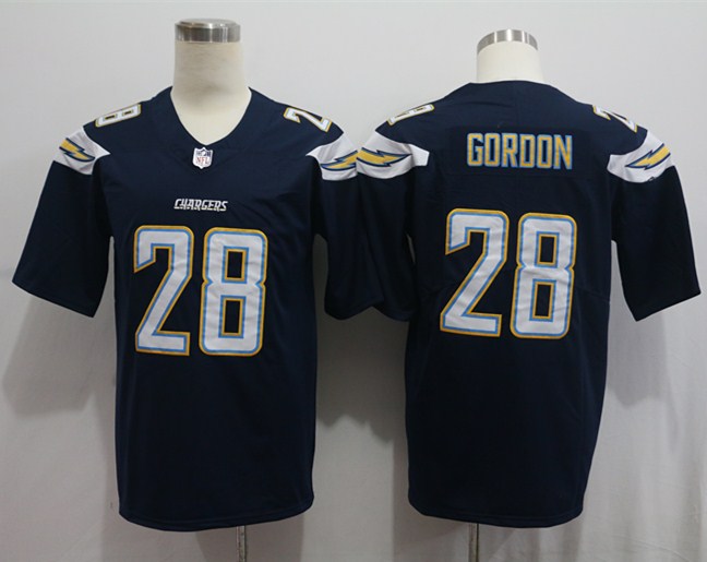 Men's Los Angeles Chargers Melvin Gordon III #28 Navy Game Jersey1