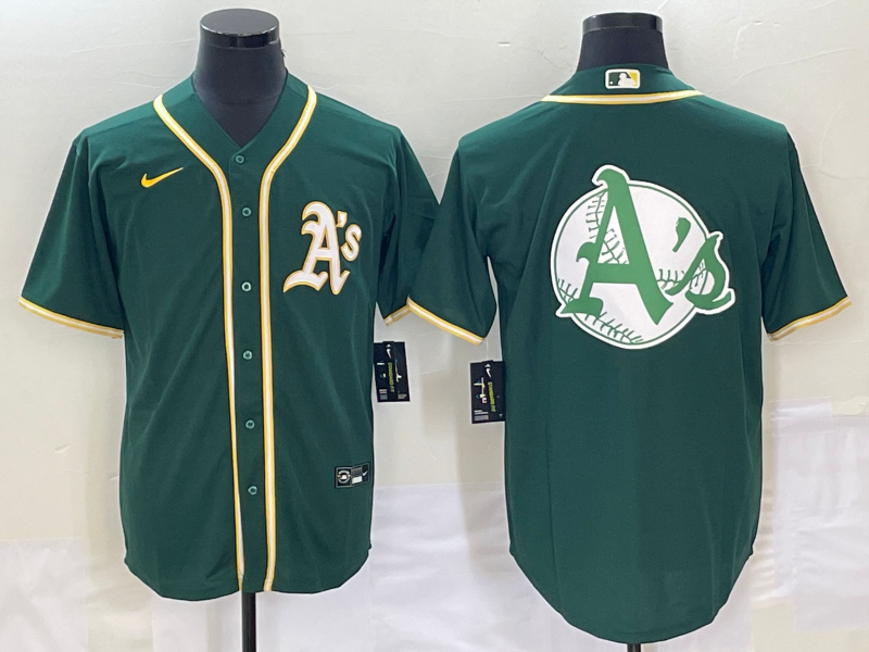 Men's Oakland Athletics Kelly Green Replica Team Jersey1