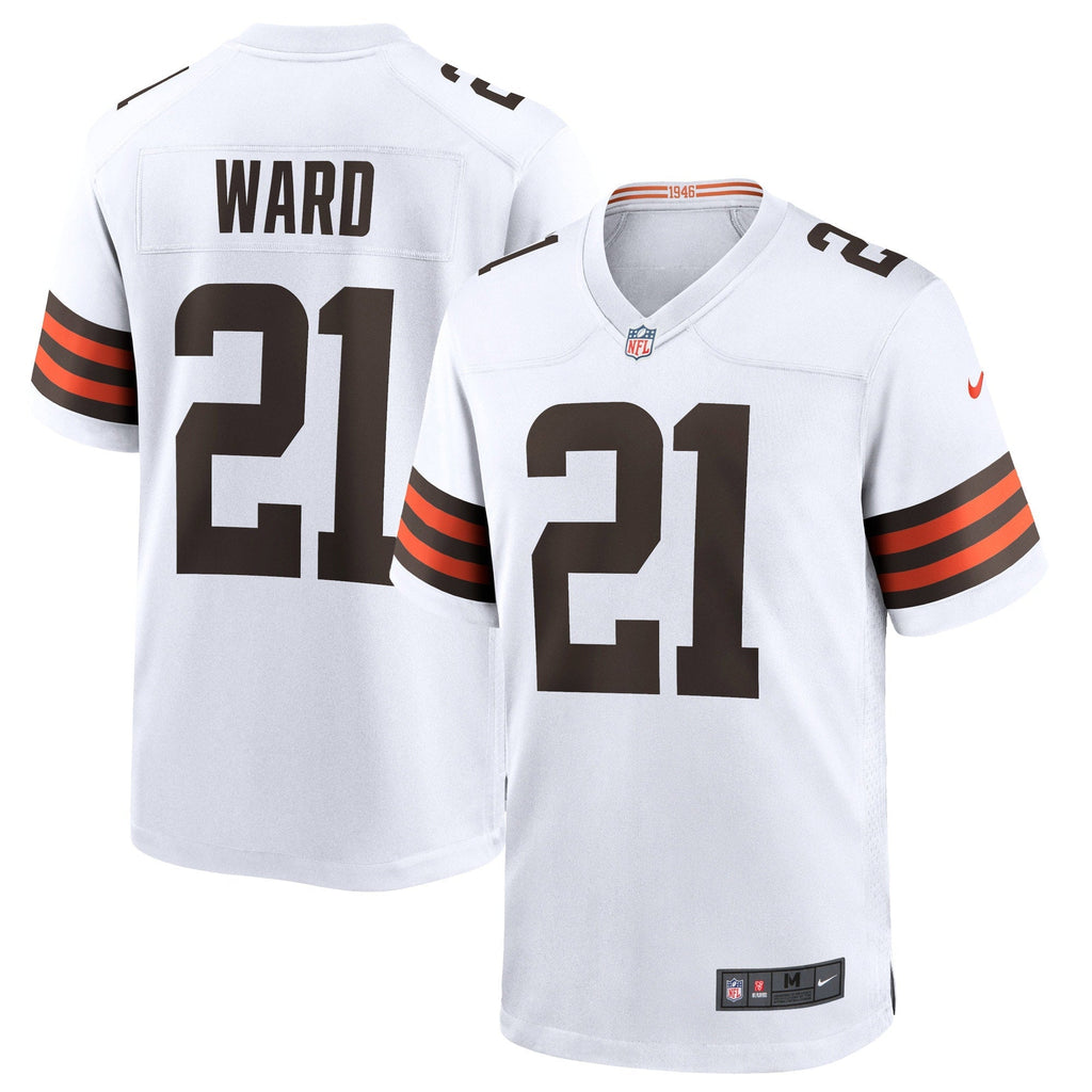 Denzel Ward Cleveland Browns  Game Jersey - White