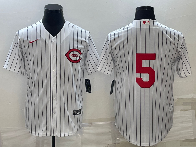 Men's Cincinnati Reds Johnny Bench #5 White 2022  at Field of Dreams Game Authentic Player Jersey