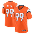 Zach Allen Denver Broncos  Team Game Jersey -  Orange