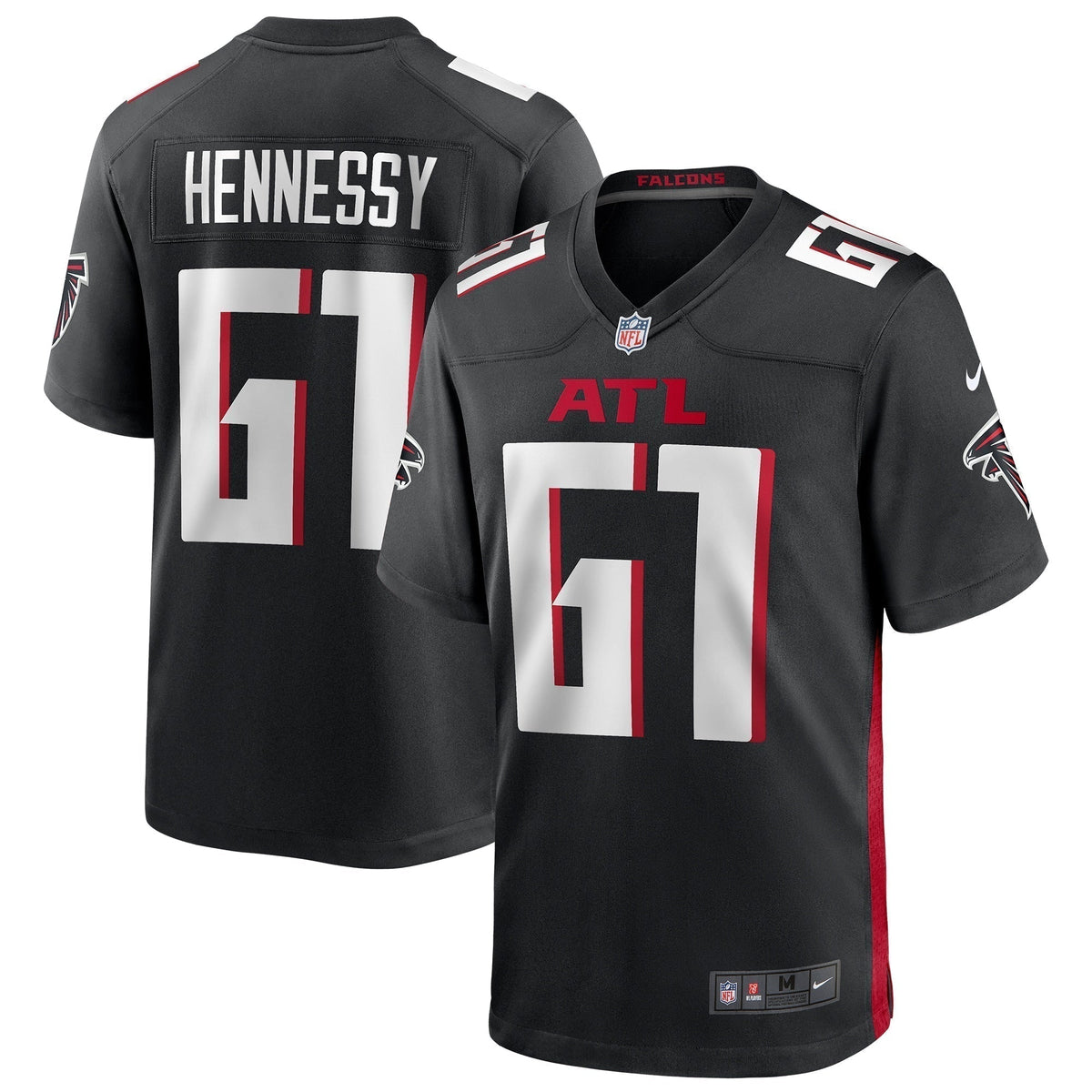 Matt Hennessy Atlanta Falcons    Game Jersey - Black