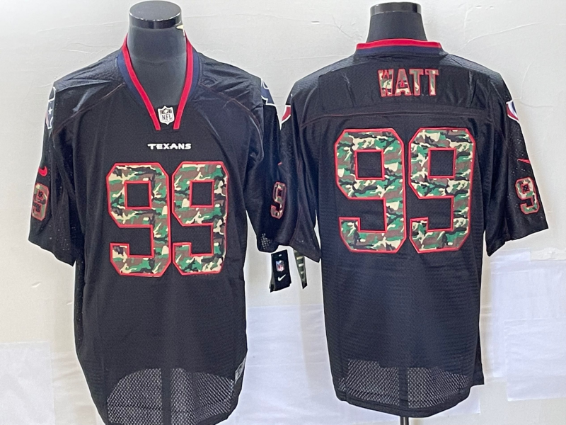 Men's Houston Texans J.J. Watt #99 Black Player Jersey1