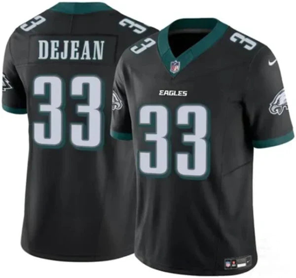 Philadelphia Eagles #33 Cooper DeJean Black F.U.S.E. Jersey