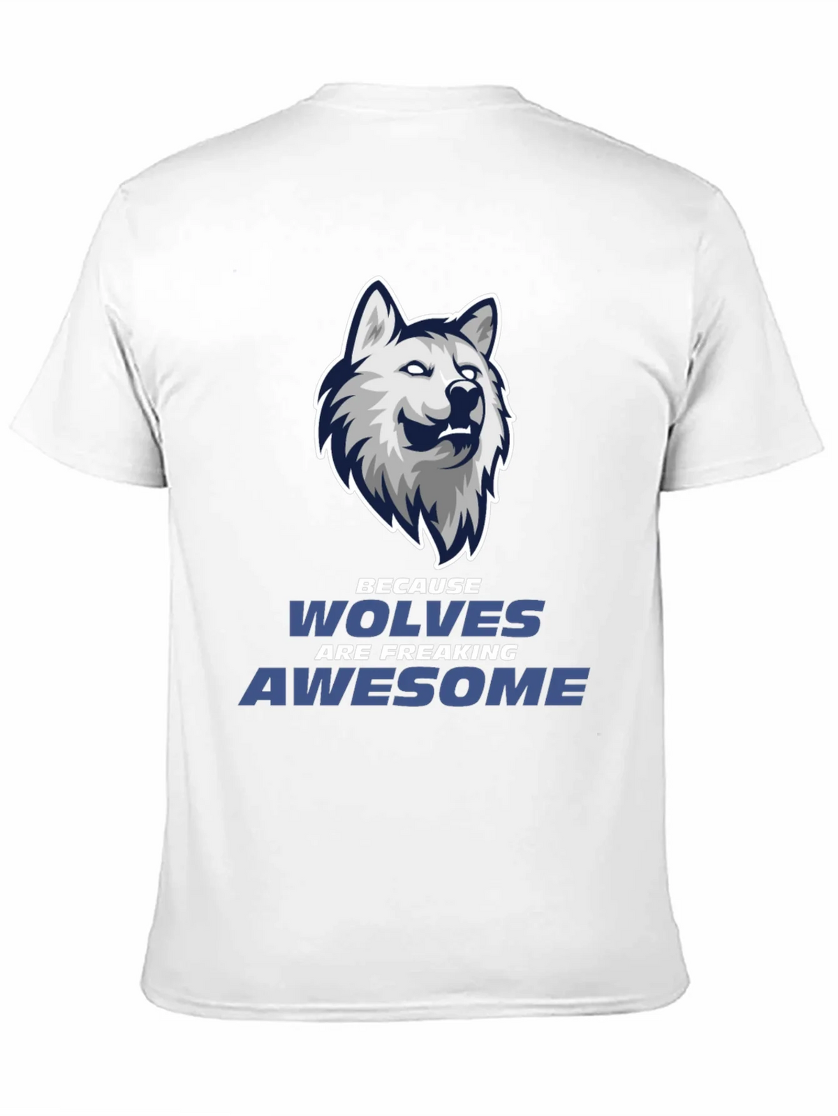 Wolf Graphic Tee - Wolves Are Awesome Black T-Shirt