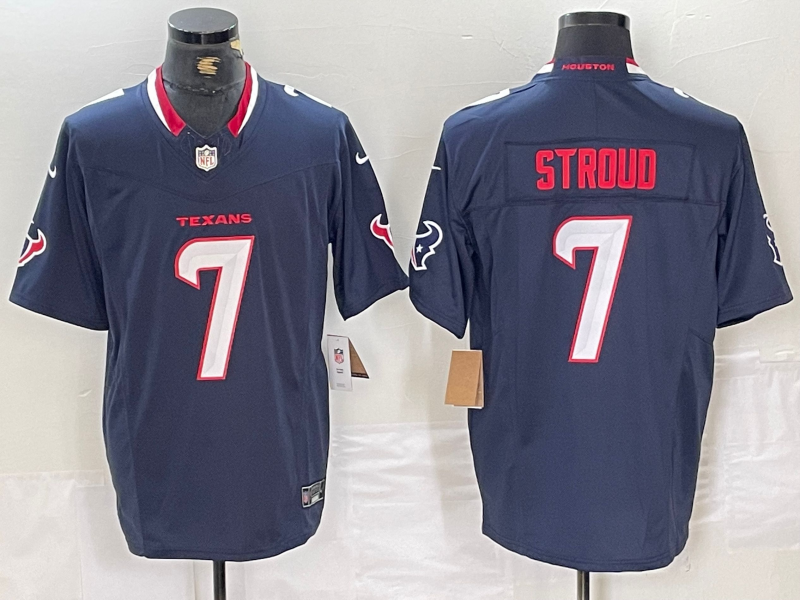 Men's Houston Texans C.J. Stroud #7 Navy Team Player Jersey