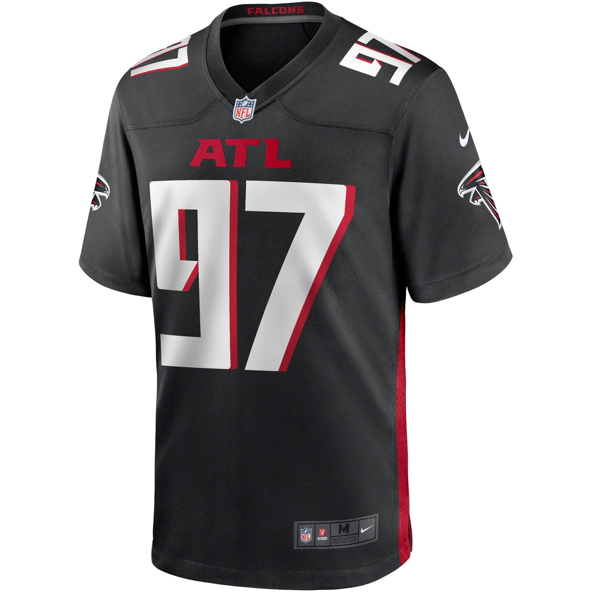 Grady Jarrett Atlanta Falcons  Game   Jersey - Black