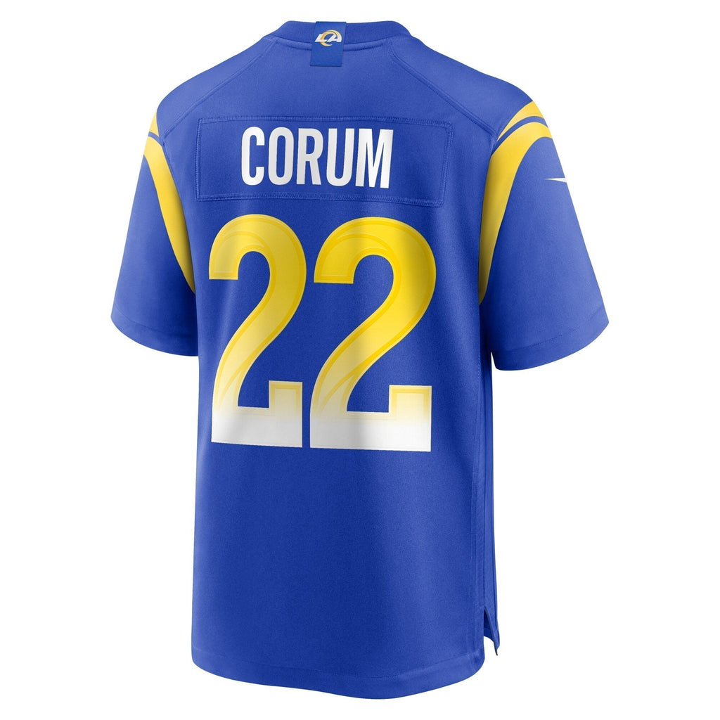 Blake Corum Los Angeles Rams  2024  Draft Game   Jersey - Royal