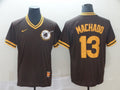 Men's San Diego Padres Manny Machado #13 Brown Stitched Jersey1