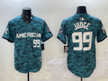 Men's American League Aaron Judge #99 Teal 2023  All-Star Game Limited Player Jersey1
