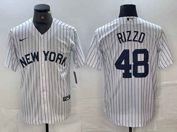 Men's New York Yankees Anthony Rizzo #48 White Limited Jersey1