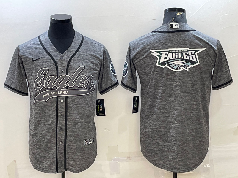 Men's Philadelphia Eagles Gray Player Jersey1
