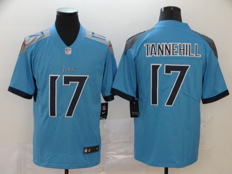 Men's Tennessee Titans Ryan Tannehill #17 Light Blue Game Jersey1