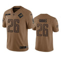 Detroit Lions 26 Jahmyr Gibbs 2023 Salute To Service Jersey - Brown