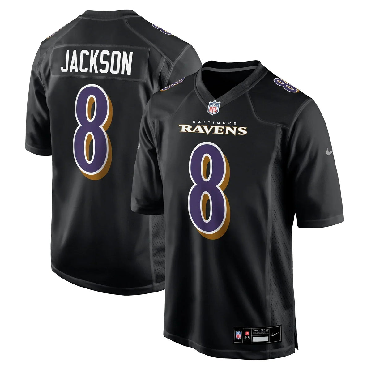 Lamar Jackson Baltimore Ravens Alternate Jersey - Black