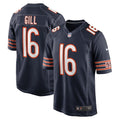 Trenton Gill Chicago Bears  Game   Jersey - Navy