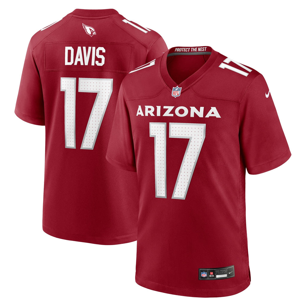 Kaden Davis Arizona Cardinals  Team Game Jersey -  Cardinal