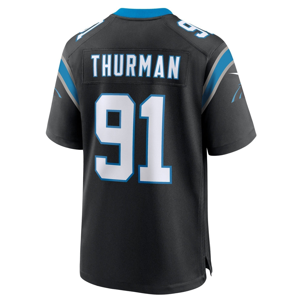 Nick Thurman Carolina Panthers  Team Game Jersey -  Black