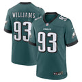 Men's Philadelphia Eagles Milton Williams  Midnight Green Team Game Jersey