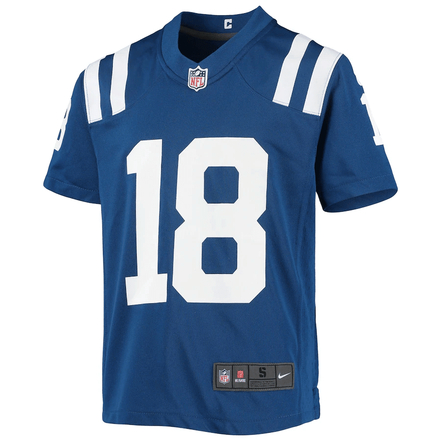 Peyton Manning 18 Indianapolis Colts Youth Retired Player Game Jersey - Royal