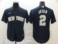 Men's New York Yankees Derek Jeter #2 Navy Replica Player Jersey1