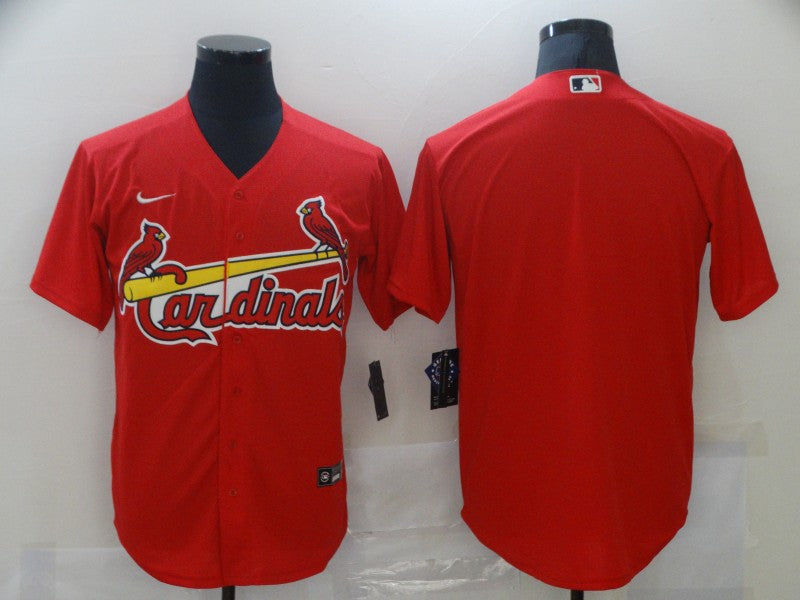 Men's St. Louis Cardinals Red Alternate Replica Blank Jersey1