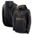 Men's Dallas Cowboys  2020 Salute to Service Hoodie1 Black