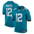 Men's Jacksonville Jaguars Travis Hunter  Teal 2025  Draft First Round Pick Game Jersey