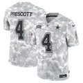Dak Prescott Dallas Cowboys  2024 Salute to Service Limited Jersey - Arctic Camo