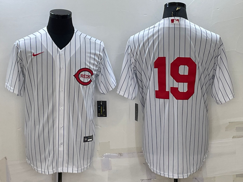 Men's Cincinnati Reds Joey Votto #19 White 2022  at Field of Dreams Game Authentic Player Jersey